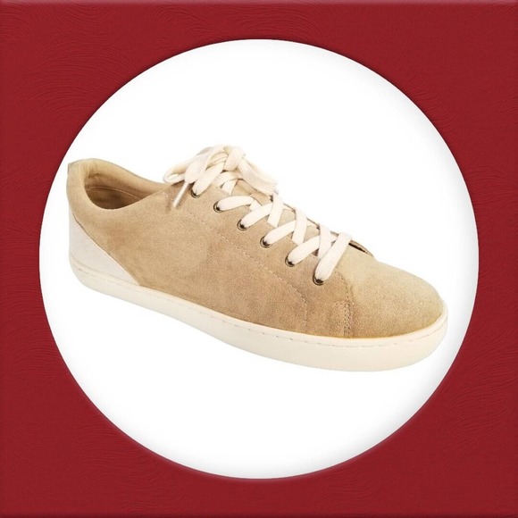 White Raven Sneakers Lace Up‎ Brown Leather Shoes Women's Size 10 - Picture 2 of 16